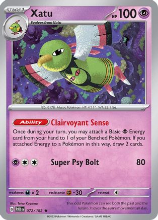 Xatu (72) Reverse Holofoil - Paradox Rift
