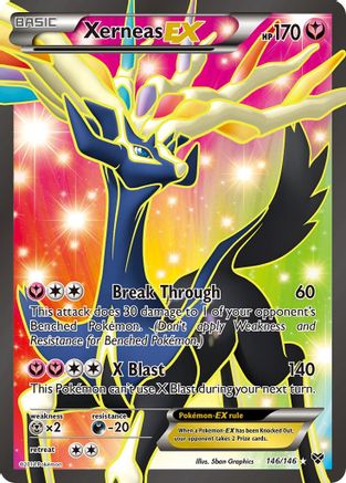 Xerneas EX (Full Art) (146) Holofoil - XY Base Set