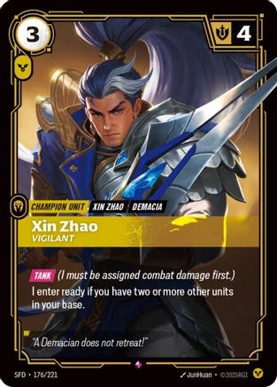 Xin Zhao – Vigilant (176) Foil - Spiritforged