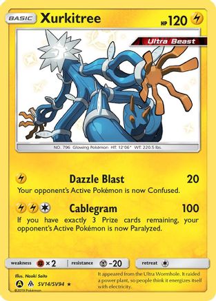 Xurkitree (SV14) (Shiny Vault) Holofoil - Hidden Fates