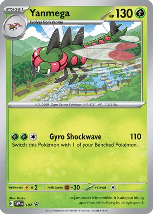 Yanmega (Cosmos Holo) (187) Holofoil - Black Star Promos