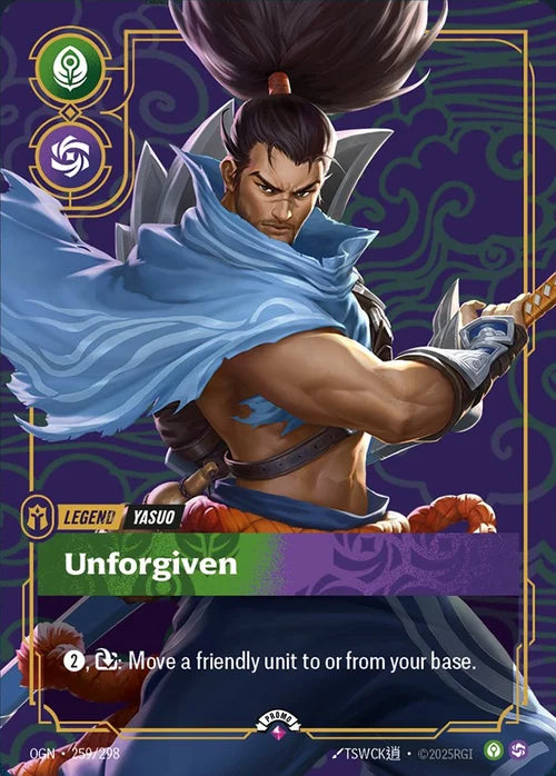 Yasuo – Unforgiven (259) Foil - Riftbound Promotional Cards