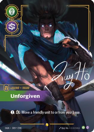 Yasuo – Unforgiven (Signature) (305) Foil - Origins