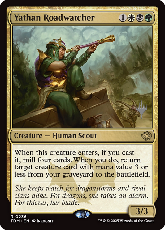 Yathan Roadwatcher (Promo Pack) (236) Foil - Tarkir: Dragonstorm