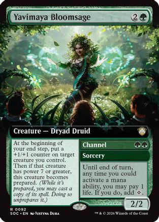 Yavimaya Bloomsage (Extended Art) (092) - Commander: Secrets of Strixhaven