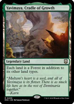 Yavimaya, Cradle of Growth (409) Ripple Foil - Commander: Modern Horizons 3