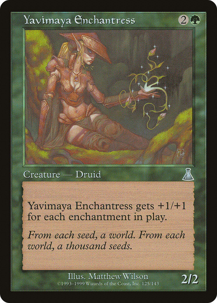 Yavimaya Enchantress (125) Foil - Urza's Destiny