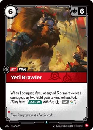 Yeti Brawler (018) - Unleashed