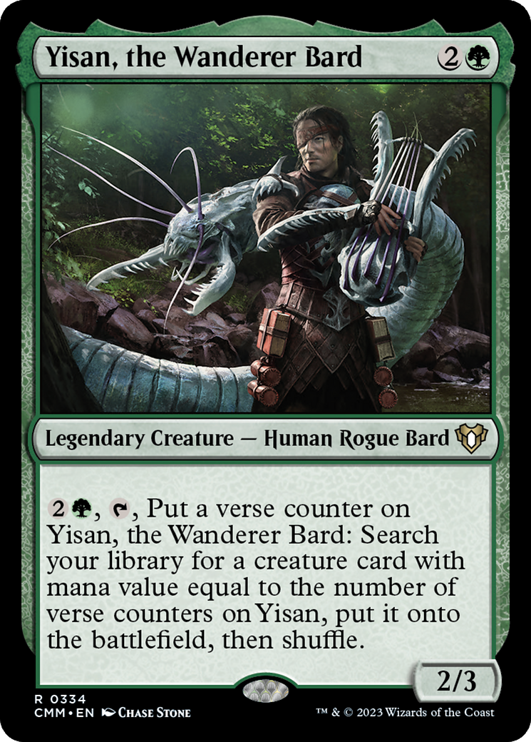 Yisan, the Wanderer Bard (334) Foil - Commander Masters