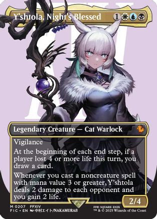 Y'shtola, Night's Blessed (Borderless) (207) Foil - Commander: FINAL FANTASY