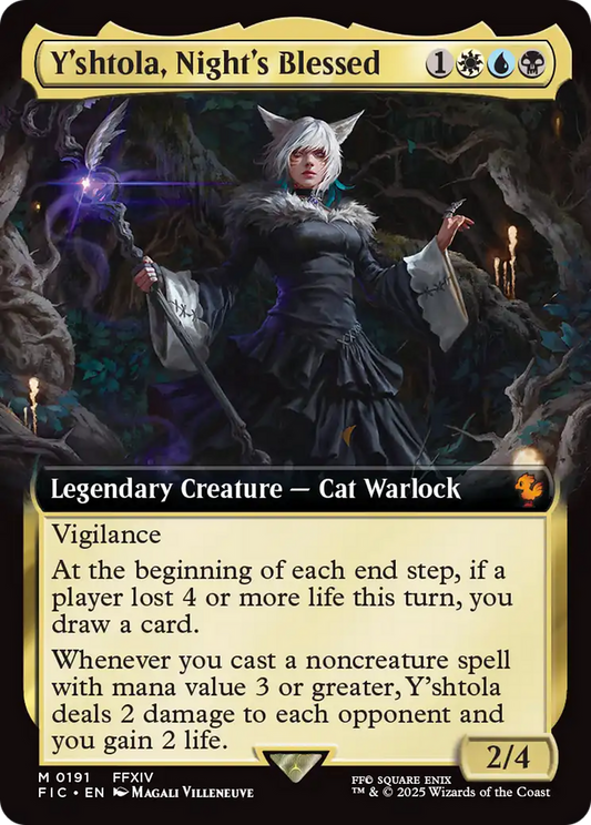 Y'shtola, Night's Blessed (Extended Art) (191) Foil - Commander: FINAL FANTASY