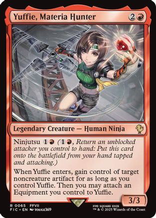 Yuffie, Materia Hunter (065) Surge Foil - Commander: FINAL FANTASY