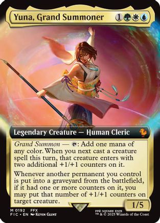 Yuna, Grand Summoner (Extended Art) (192) Foil - Commander: FINAL FANTASY