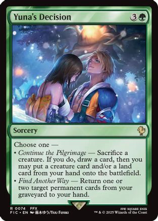 Yuna's Decision (074) Surge Foil - Commander: FINAL FANTASY