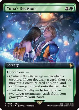Yuna's Decision (Extended Art) (125) - Commander: FINAL FANTASY