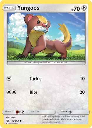 Yungoos (109) - Sun & Moon