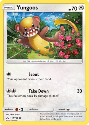 Yungoos (112) Reverse Holofoil - Ultra Prism