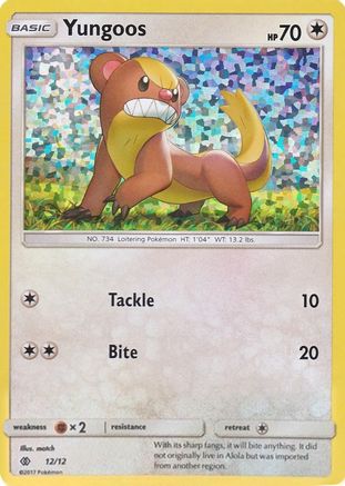 Yungoos (12) Holofoil - McDonalds Promos 2017