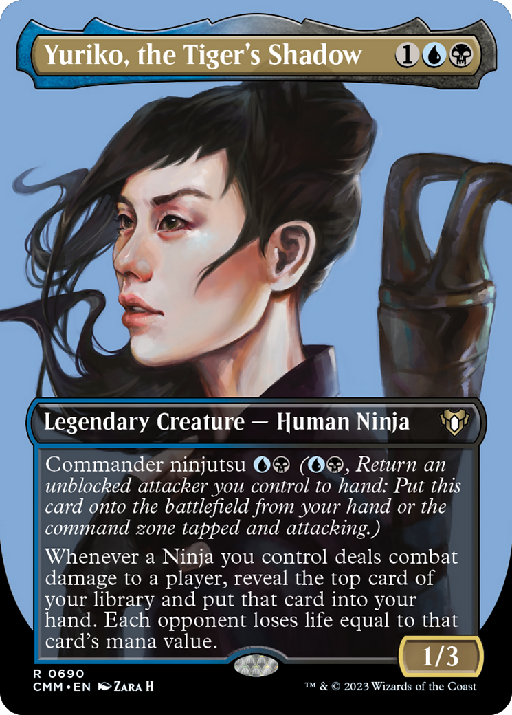Yuriko, the Tiger's Shadow (Borderless) (690) Foil - Commander Masters