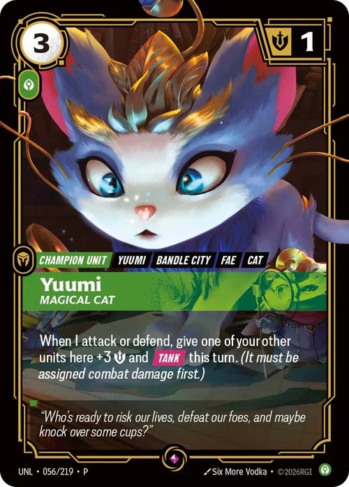 Yuumi – Magical Cat (056) Foil - Riftbound Promotional Cards