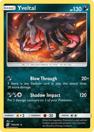 Yveltal (139) Reverse Holofoil - Unified Minds
