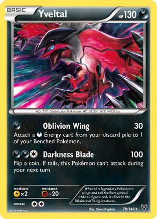 Yveltal (78) - XY Base Set
