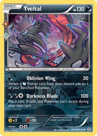 Yveltal (RC16) (Radiant Collection) Holofoil - Generations