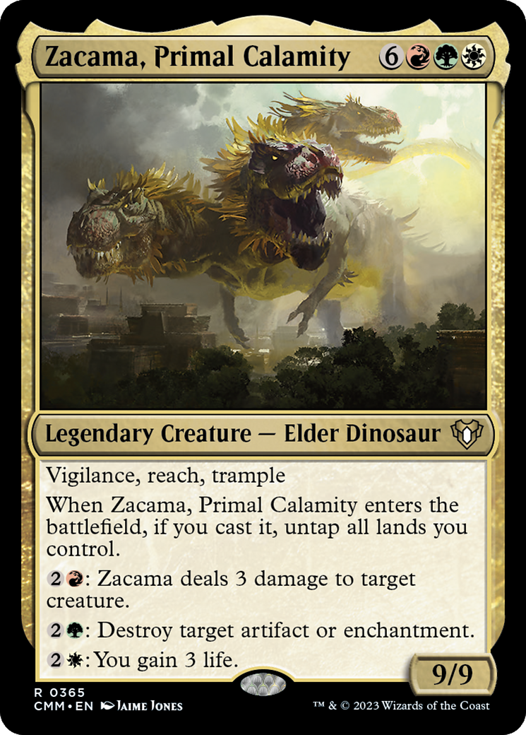 Zacama, Primal Calamity (365) Foil - Commander Masters