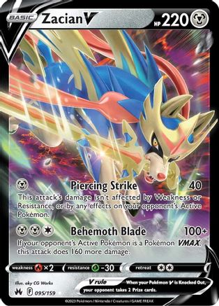 Zacian V (95) Holofoil - Crown Zenith