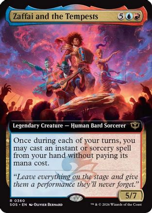Zaffai and the Tempests (Extended Art) (360) Foil - Secrets of Strixhaven