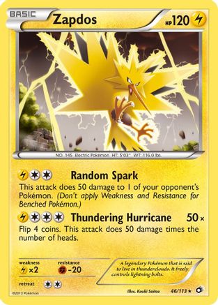 Zapdos (46) Holofoil - Legendary Treasures