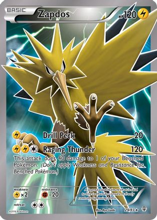 Zapdos (Full Art) (29) Holofoil - Generations