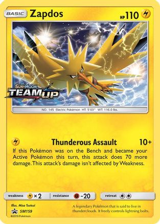 Zapdos (Prerelease) (SM159) Holofoil - Black Star Promos