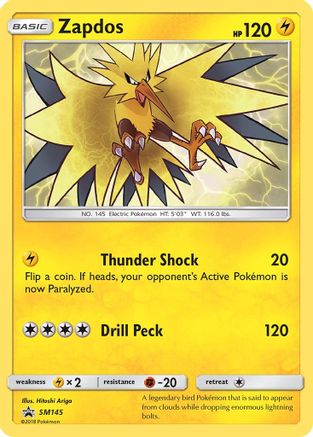 Zapdos (SM145) Holofoil - Black Star Promos