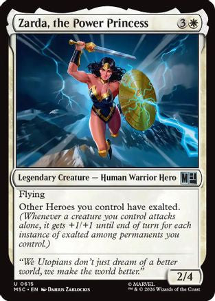 Zarda, the Power Princess (615) Foil - Commander: Marvel Super Heroes