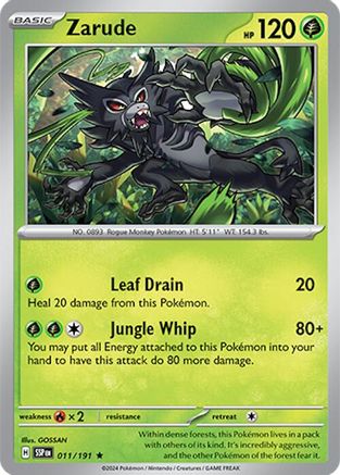 Zarude (11) Reverse Holofoil - Surging Sparks