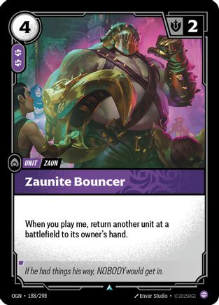 Zaunite Bouncer (188) Foil - Origins