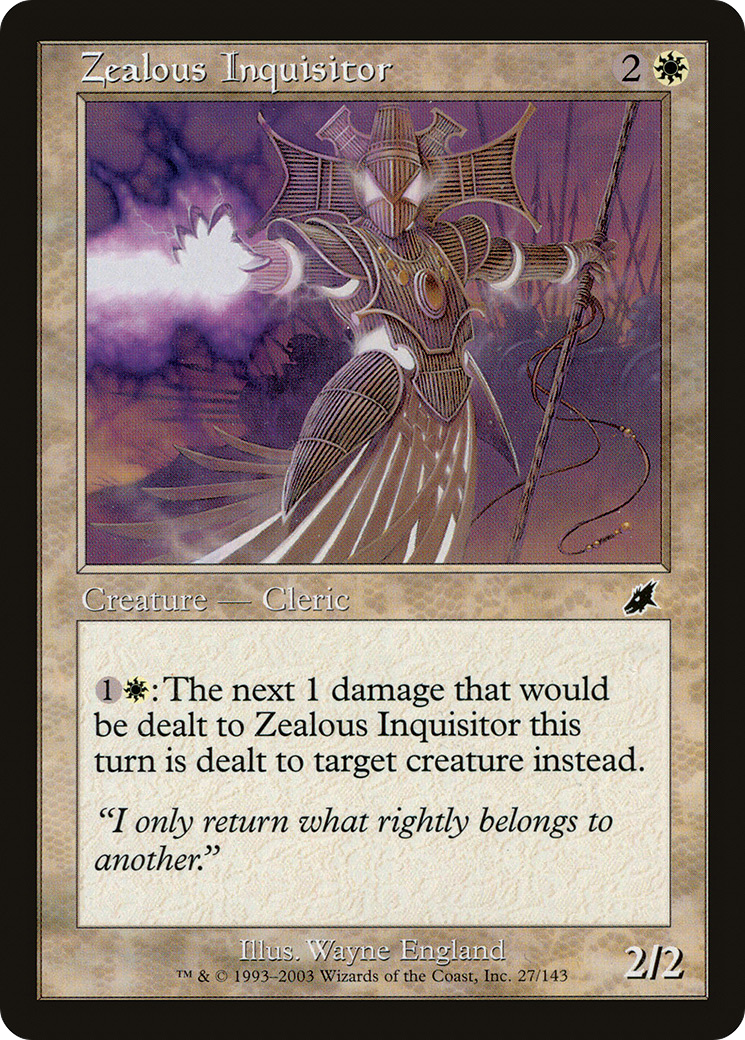 Zealous Inquisitor (027) Foil - Scourge