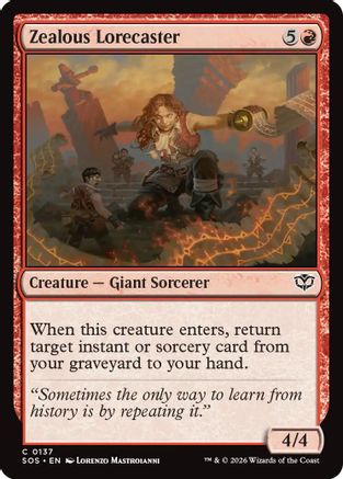 Zealous Lorecaster (137) Foil - Secrets of Strixhaven