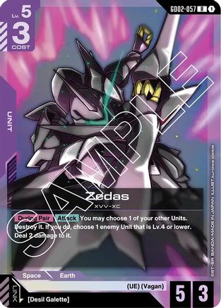 Zedas (GD02-057) Holofoil - Dual Impact