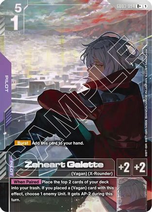 Zeheart Galette (R+) (GD03-094) Holofoil - Steel Requiem