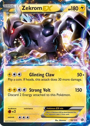 Zekrom EX (52) Holofoil - Legendary Treasures