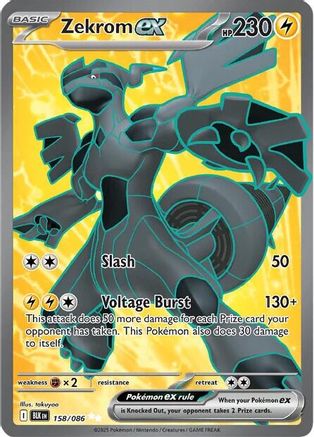 Zekrom ex (Full Art) (158) Holofoil - Black Bolt