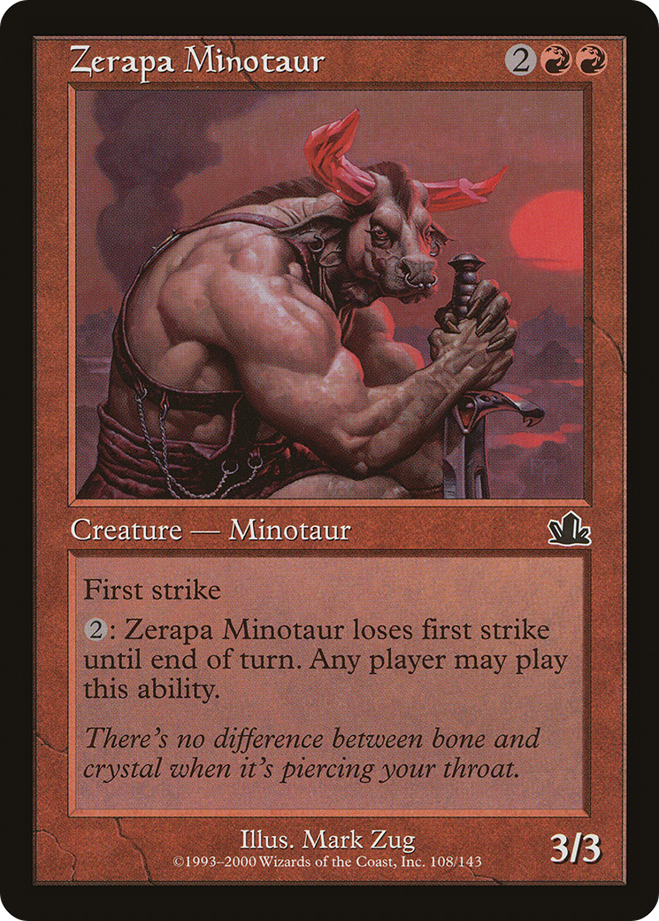 Zerapa Minotaur (108) Foil - Prophecy