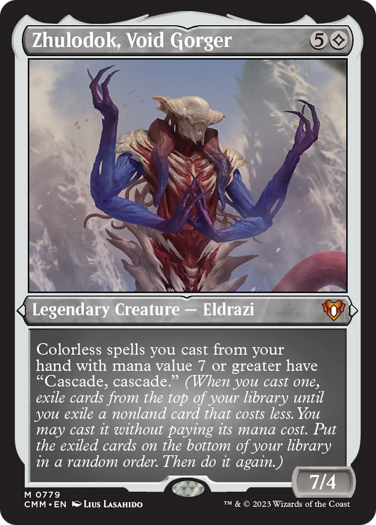 Zhulodok, Void Gorger (Display Commander) (779) Etched Foil - Commander Masters
