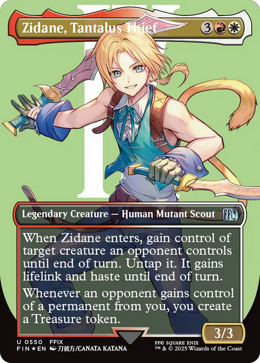 Zidane, Tantalus Thief (Borderless) (550) Surge Foil - FINAL FANTASY