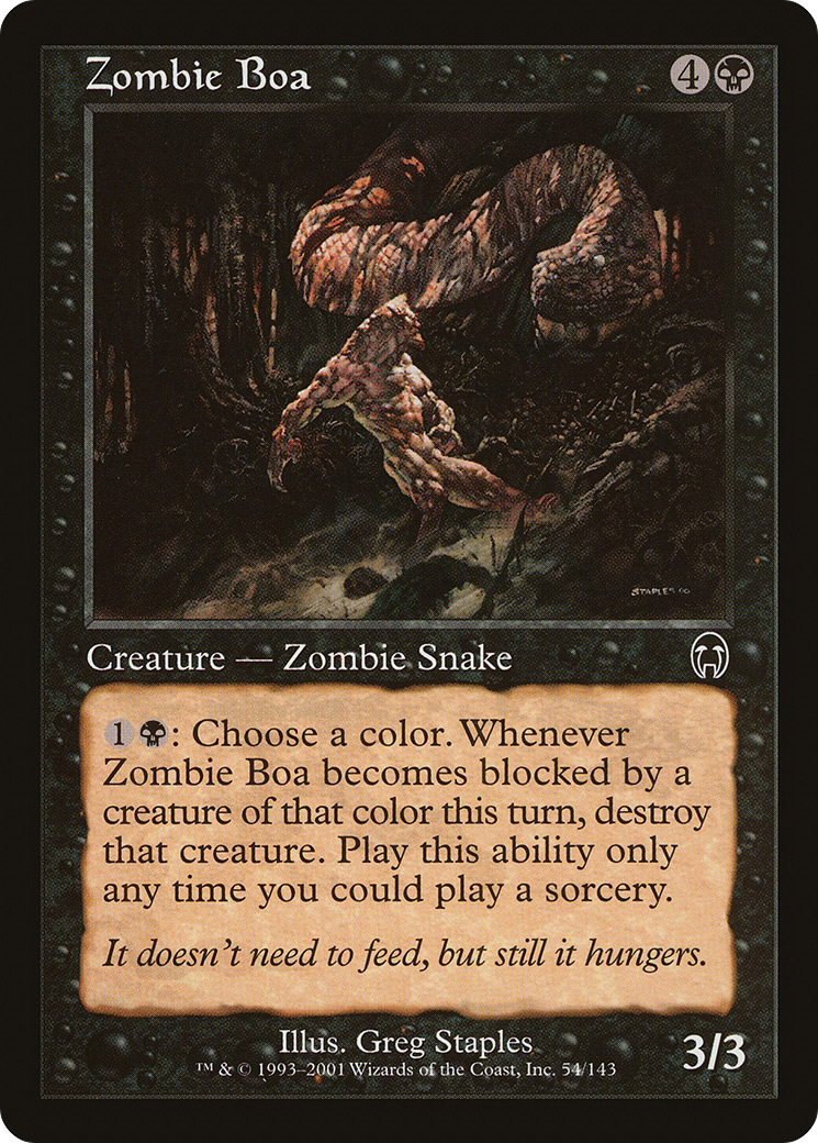 Zombie Boa (054) - Apocalypse