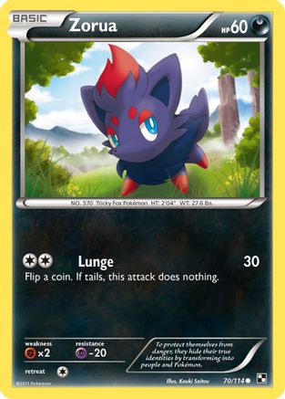 Zorua (70) - Black & White