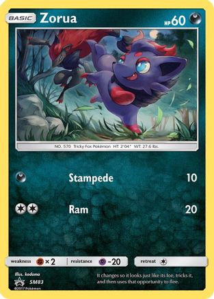 Zorua (SM83) Holofoil - Black Star Promos