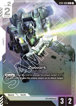 Zowort (C+) (ST01-009) Holofoil - Starter Deck 01: Heroic Beginnings